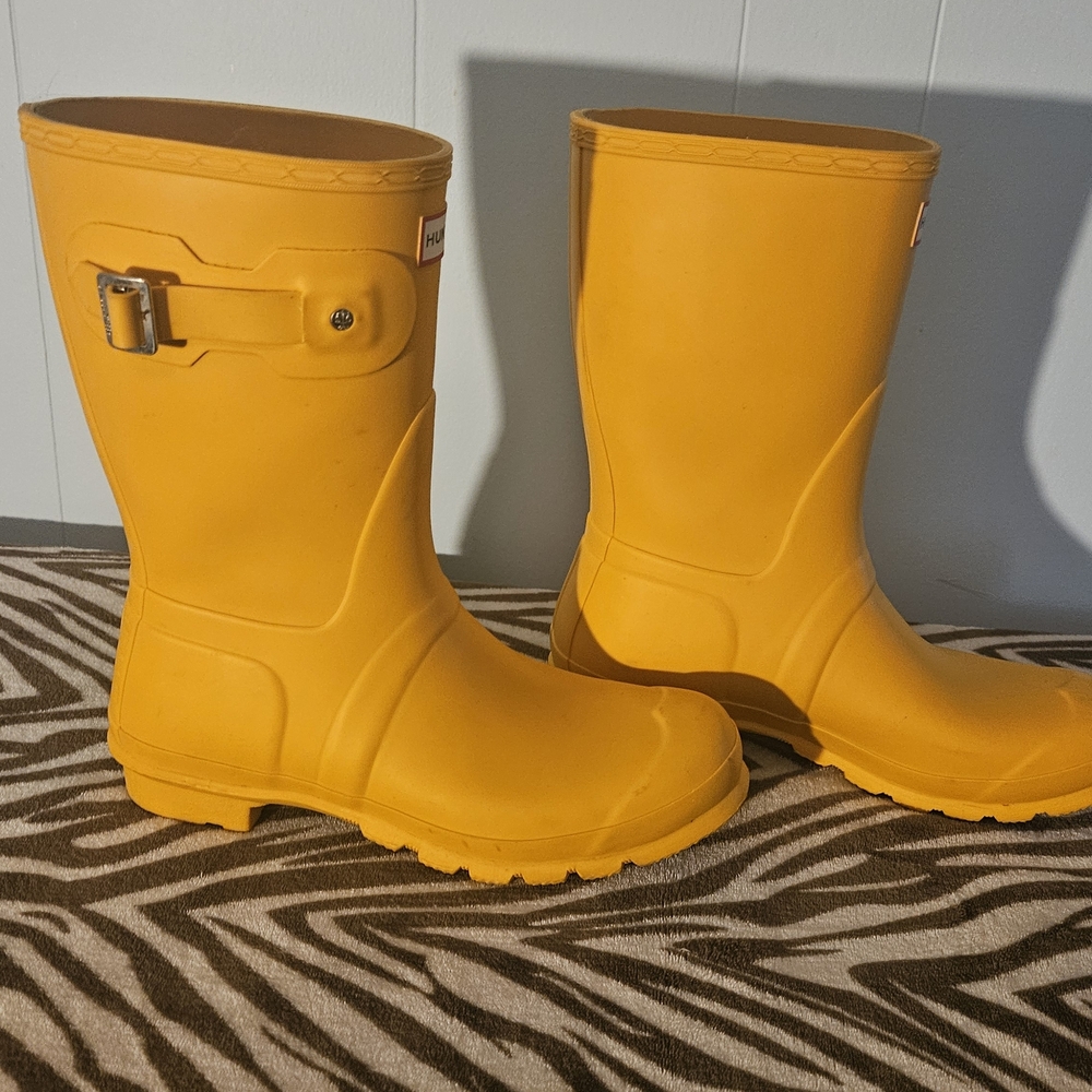 Hunter Women's Boots - Mustard Yellow - Picture 3 of 5